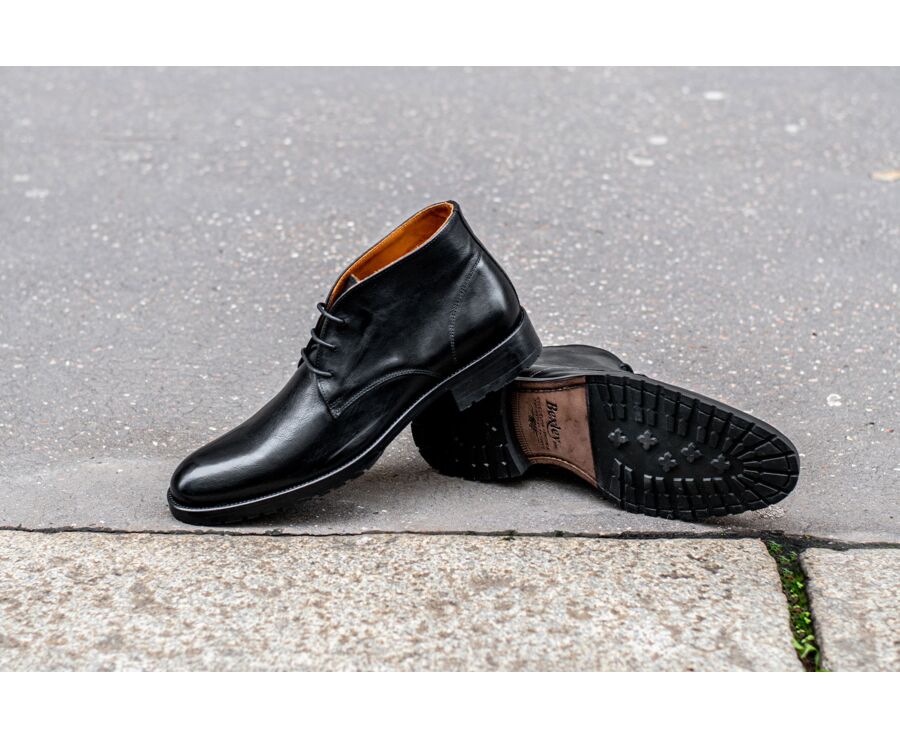 Leather desert shoes hot sale