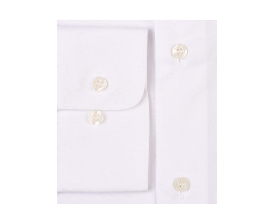 White two ply Cotton shirt - ALBERT CLASSIC