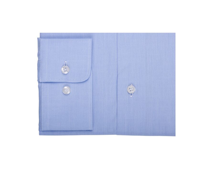Blue sky two ply Cotton shirt - ALBERT CLASSIC