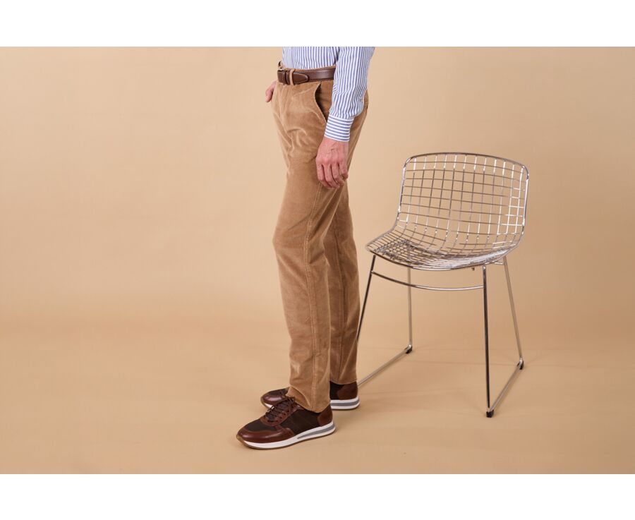 Camel Men's corduroy chinos - NORMAN