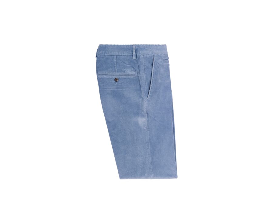 Grey  Blue Men's corduroy chinos - NORMAN