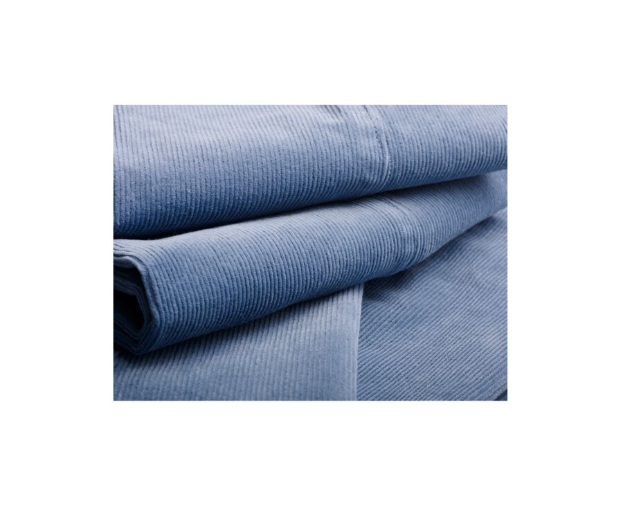 Grey  Blue Men's corduroy chinos - NORMAN