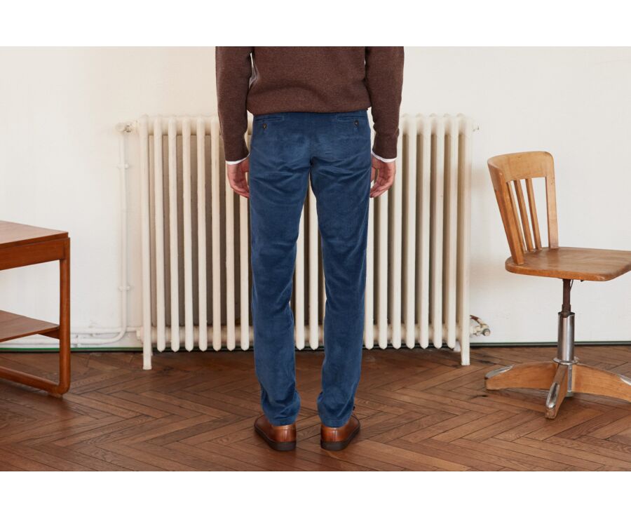 Denim Blue Men's chinos - NORMAN