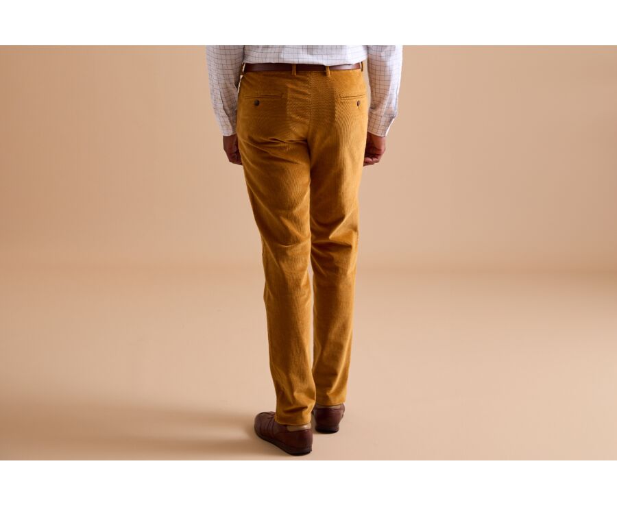 Mustard Men's corduroy chinos - NORMAN