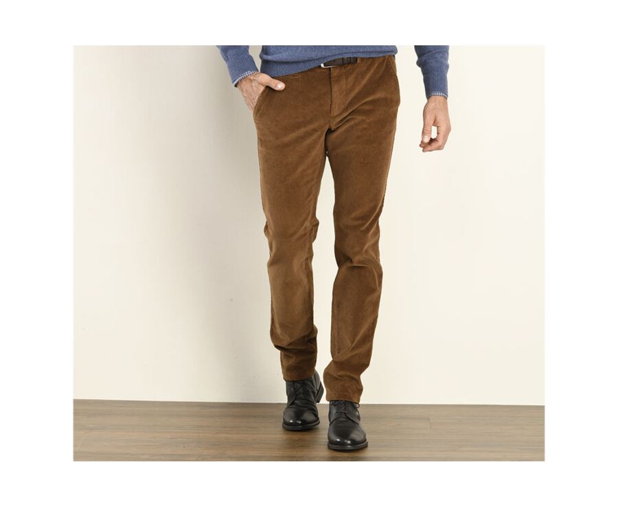 Dark Camel Men's chinos - NORMAN