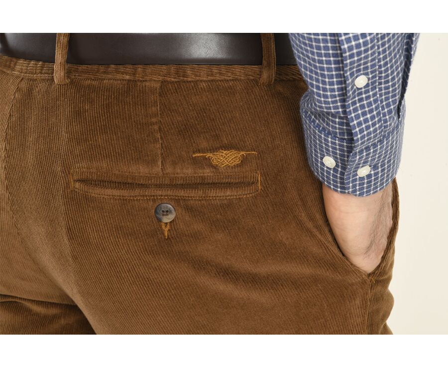 Dark Camel Men's chinos - NORMAN