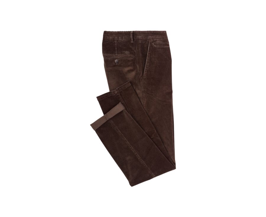 Brown Men's corduroy chinos - NORMAN