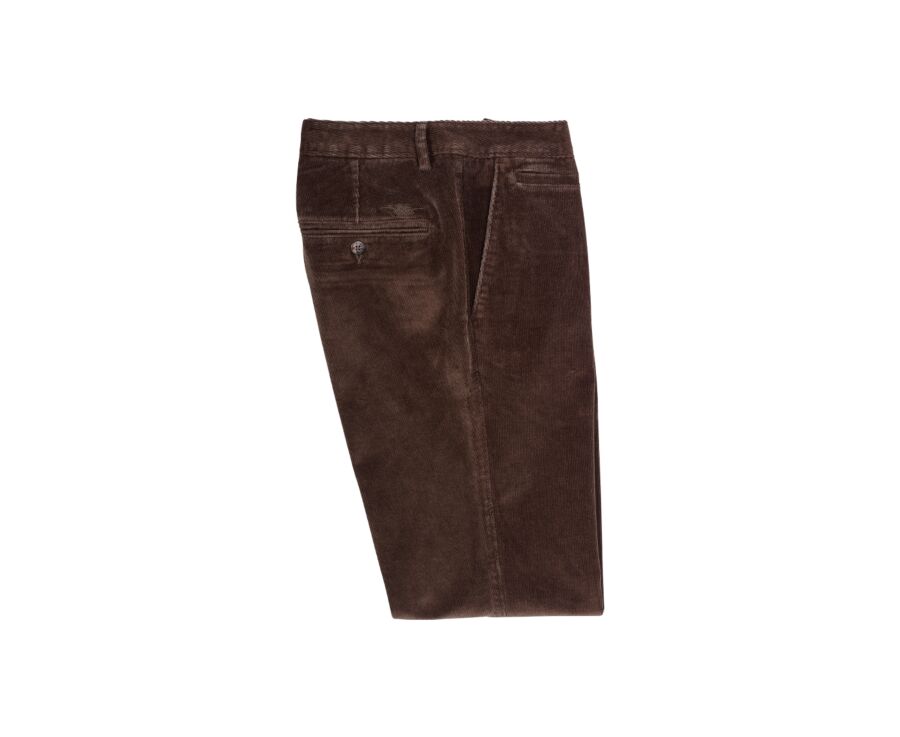 Brown Men's corduroy chinos - NORMAN