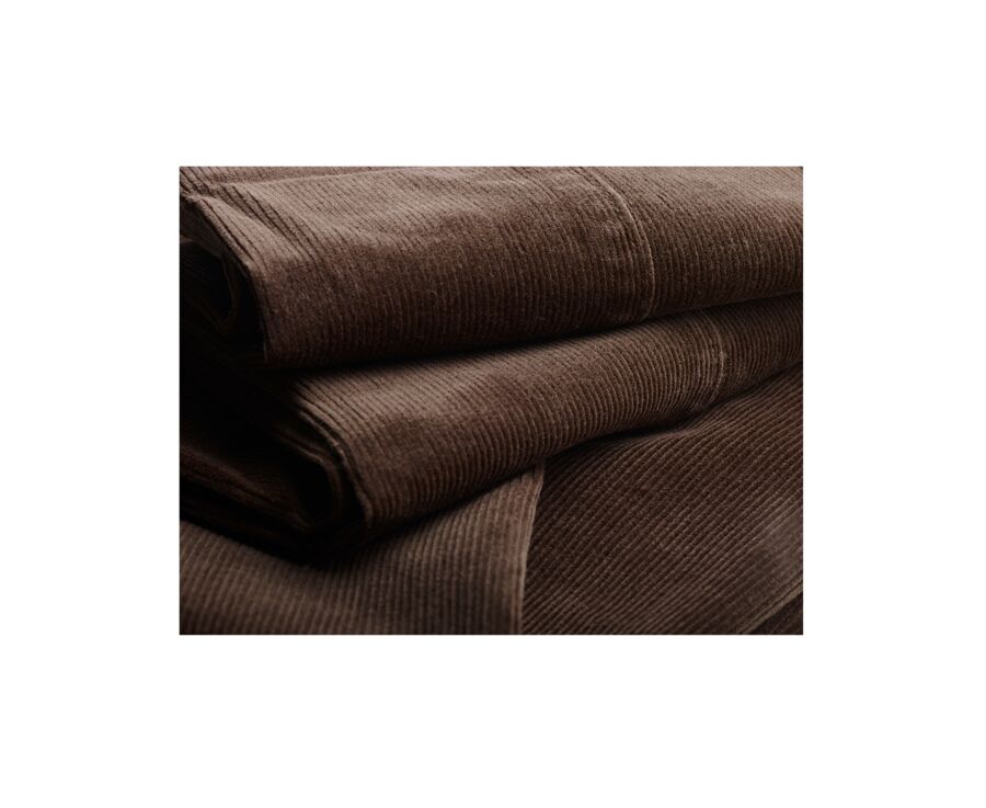 Brown Men's corduroy chinos - NORMAN