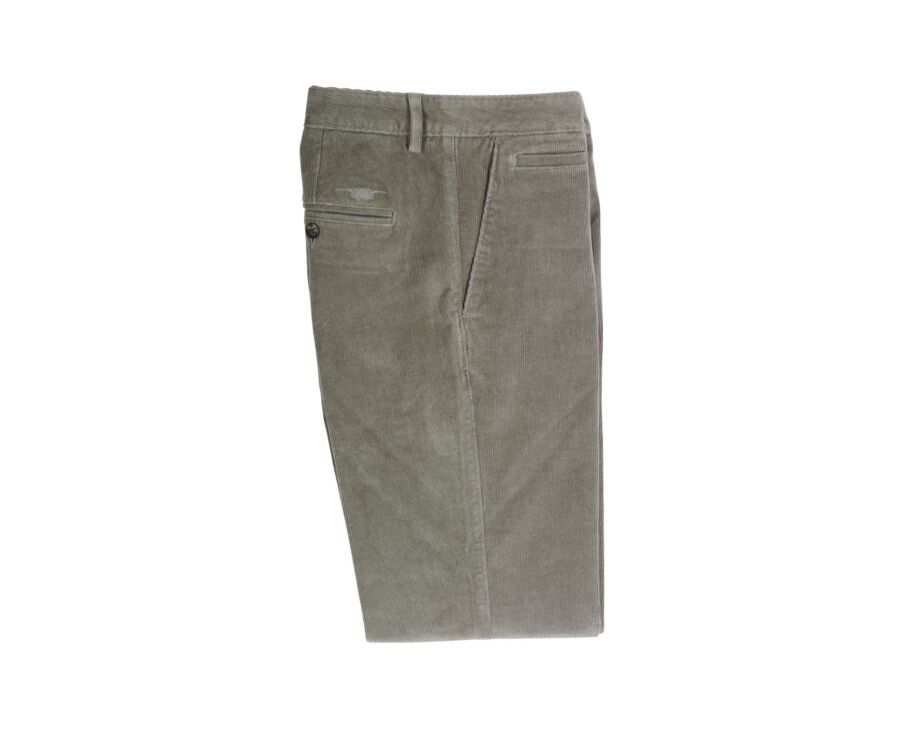 Green Eucalyptus Men's corduroy chinos - NORMAN