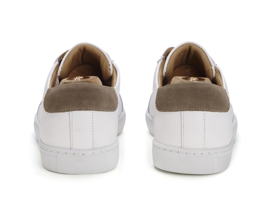 White Men's leather Trainers - INGLEWOOD