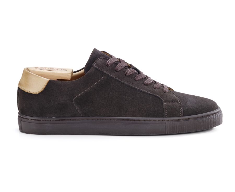 Bitter Chocolate suede Men's leather Trainers - INGLEWOOD