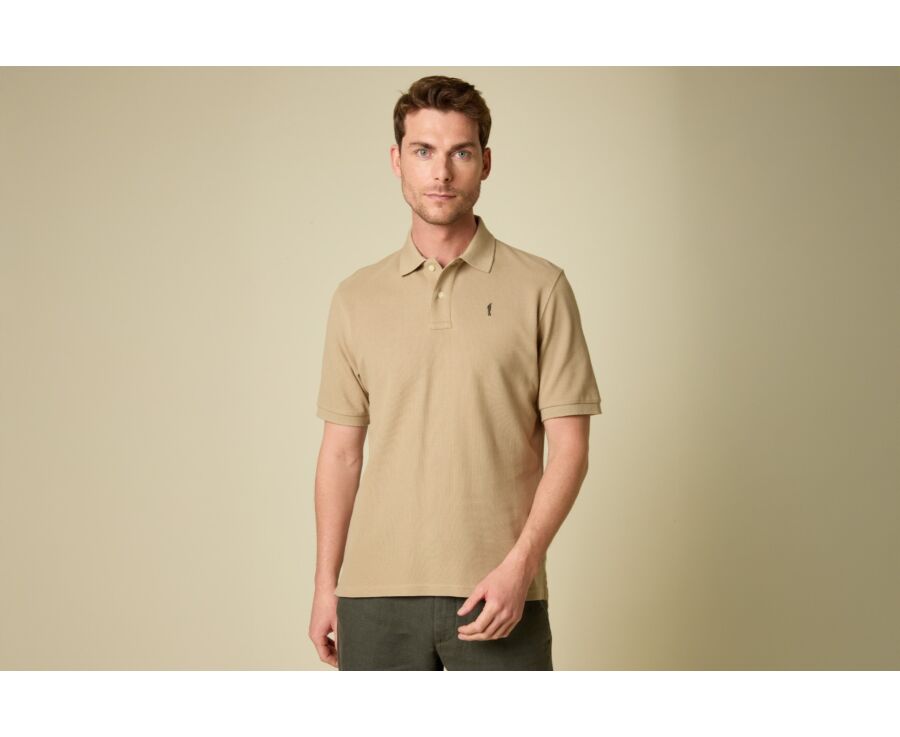 Beige Men's polo shirt - GARETH