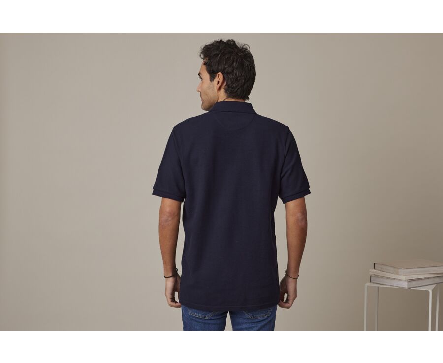 Navy Men's polo shirt - GARETH