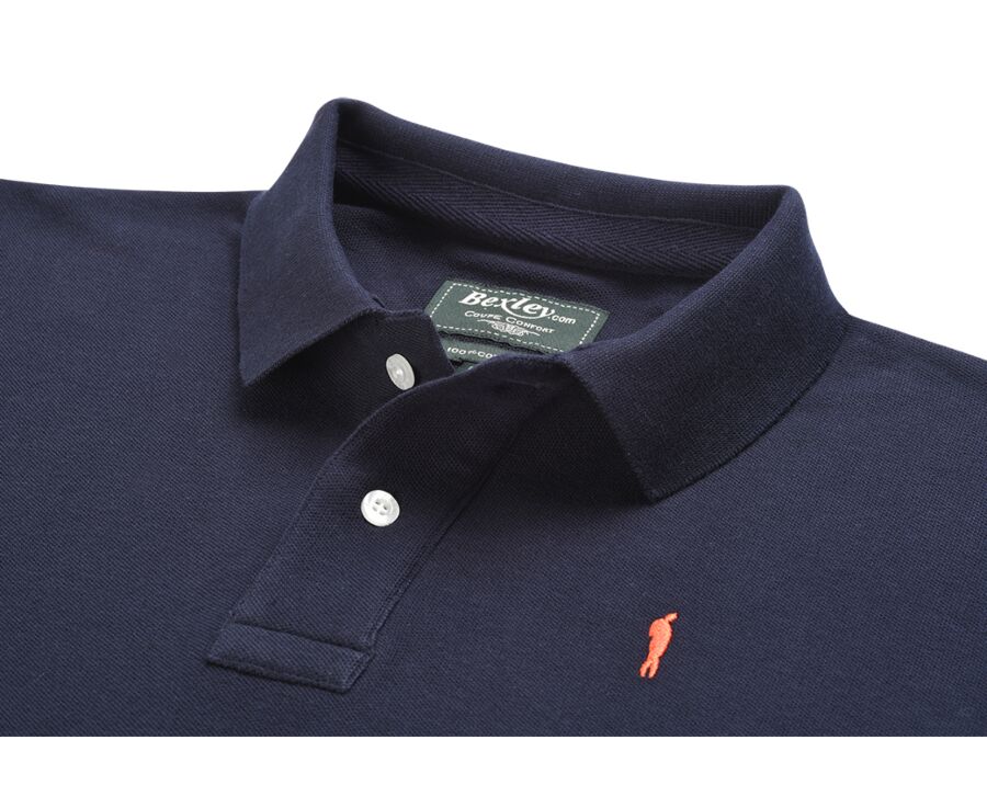 Navy Men's polo shirt - GARETH
