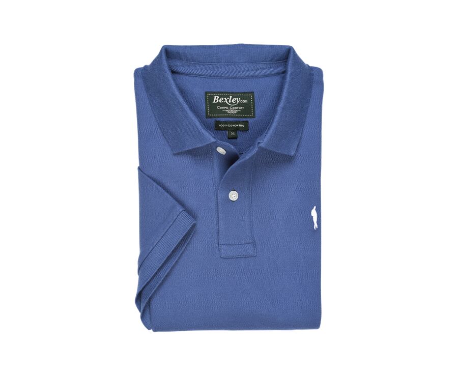 Royal Blue Men's polo shirt - GARETH