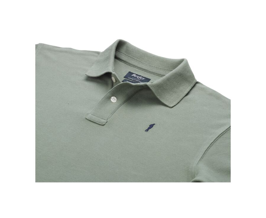 Sage Green Men's polo shirt - GARETH