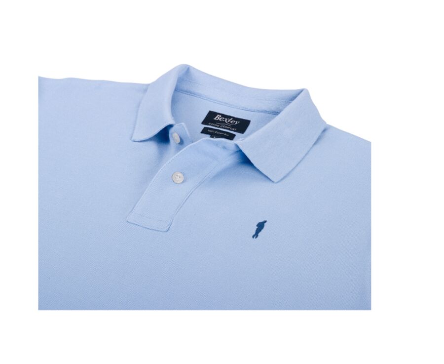 Light Blue Men's polo shirt - GARETH