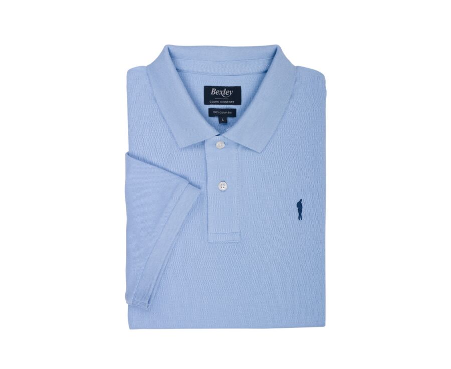 Light Blue Men's polo shirt - GARETH