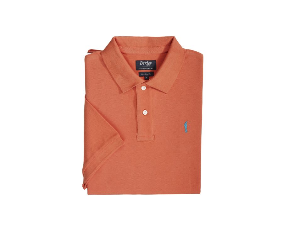 Men's polo shirt Dark Orange - GARETH