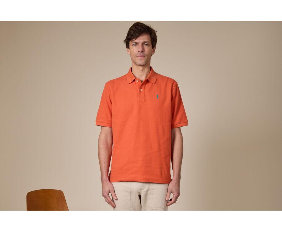 Men's polo shirt Dark Orange - GARETH
