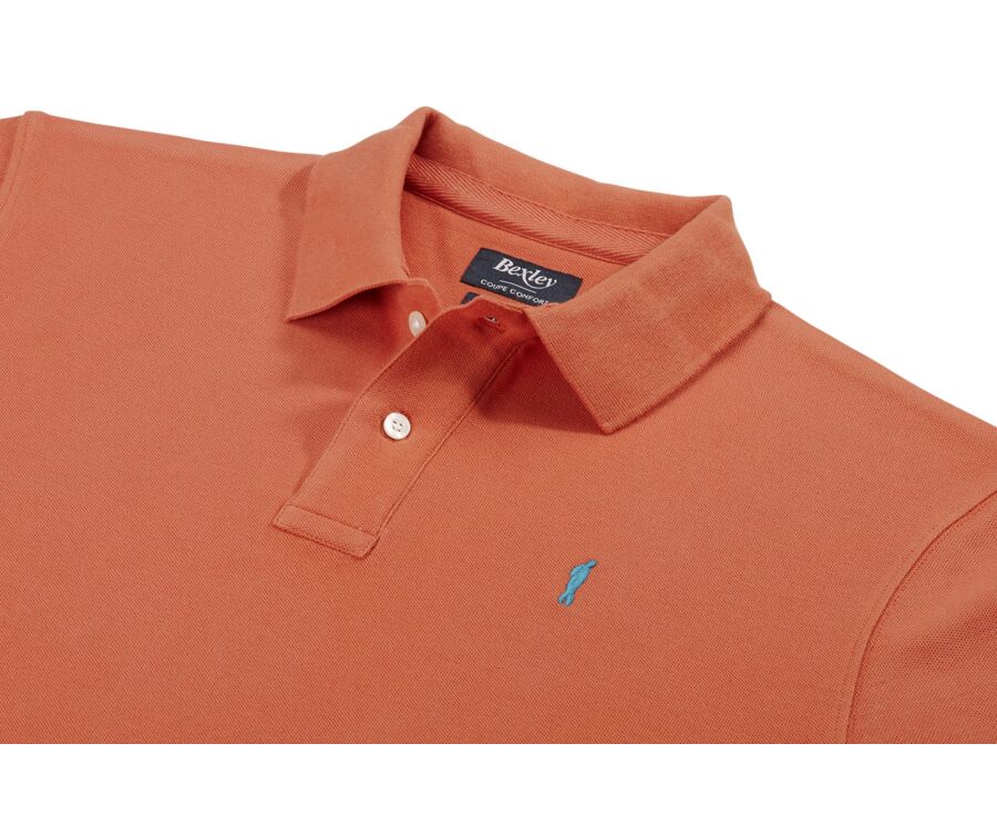 Men's polo shirt Dark Orange - GARETH