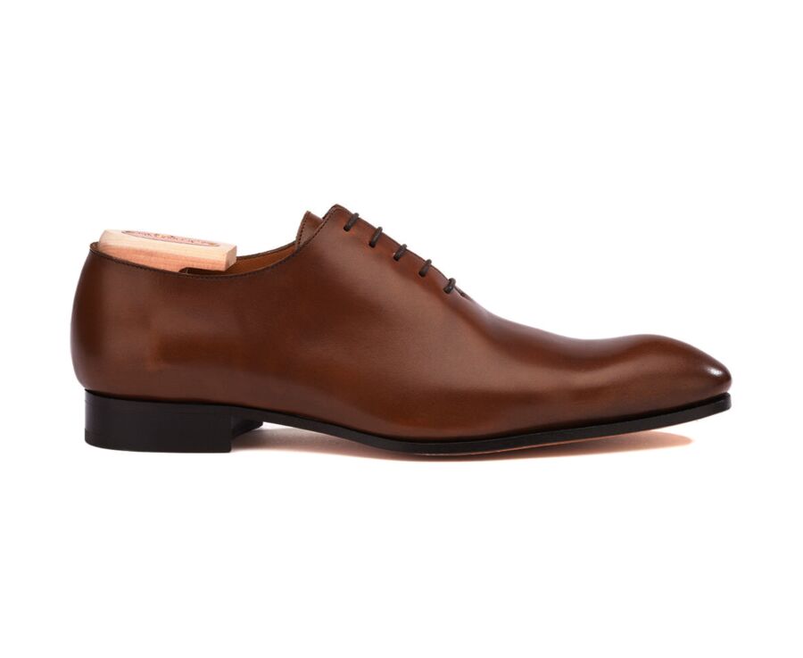 Chestnut Oxford shoes - Leather outsole - TIZZANO