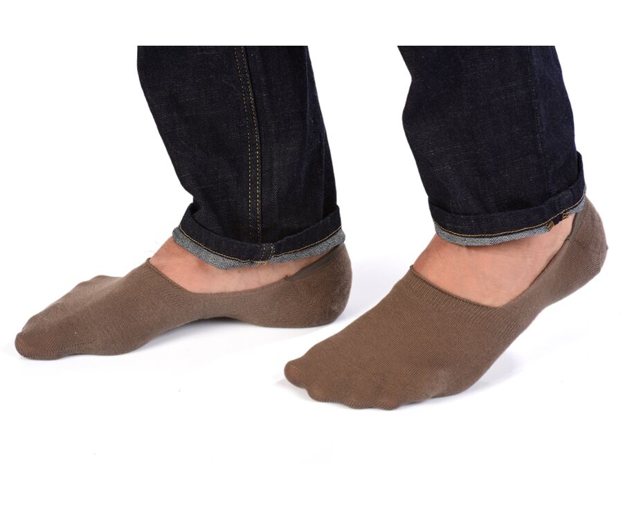 Taupe Invisible Socks for Men