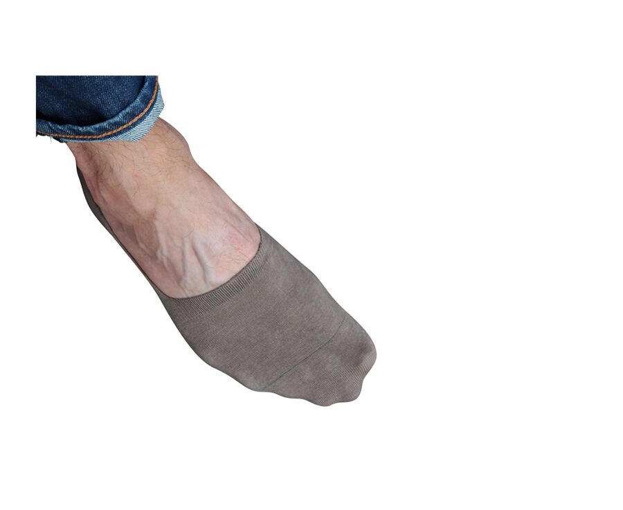 Taupe Invisible Socks for Men