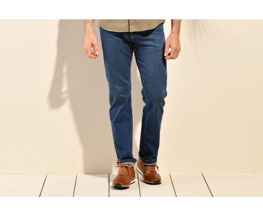 Denim stone Men's regular fit jeans - CHUCK II