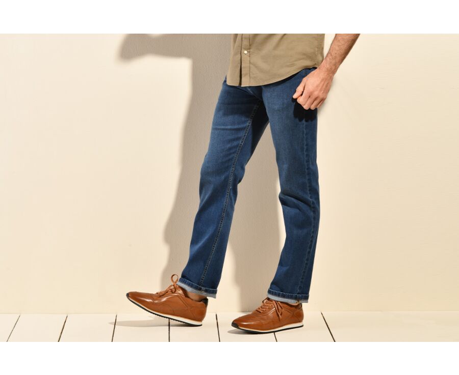 Denim stone Men's regular fit jeans - CHUCK II