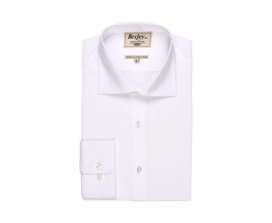 White two ply Plain Oxford shirt - OTTAVIO