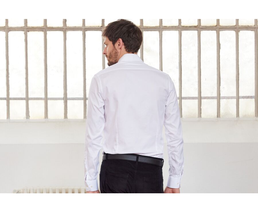 White two ply Plain Oxford shirt - OTTAVIO