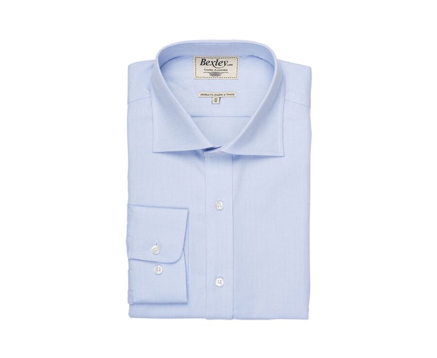 Blue sky two ply Plain Oxford shirt - OTTAVIO