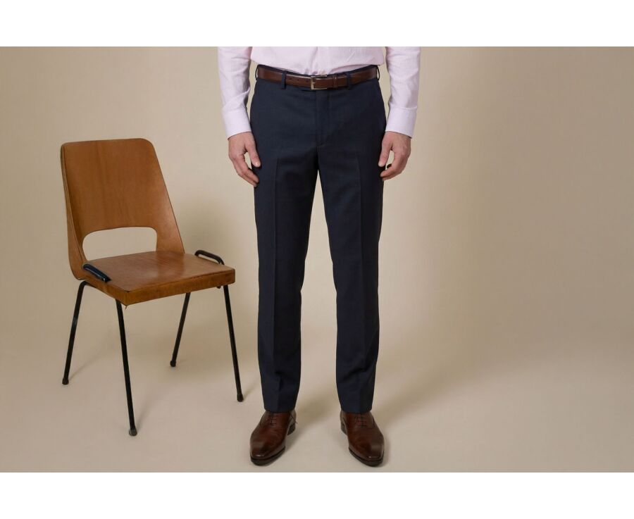 Men's Black Suit Trousers - LAZARE