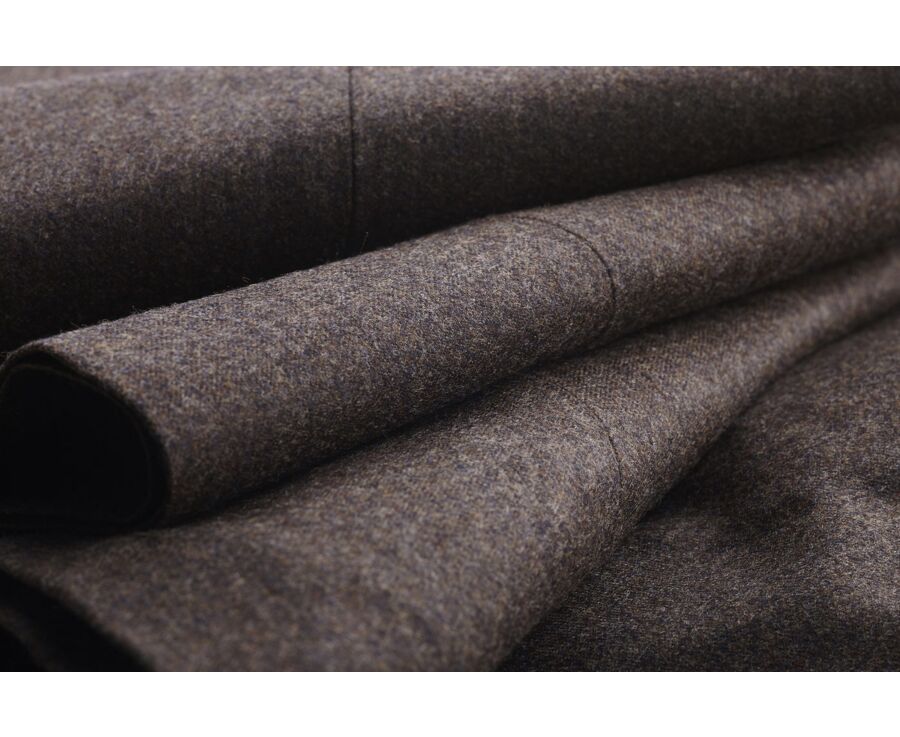 Men's Chocolate Melange  Suit Trousers - LAZARE