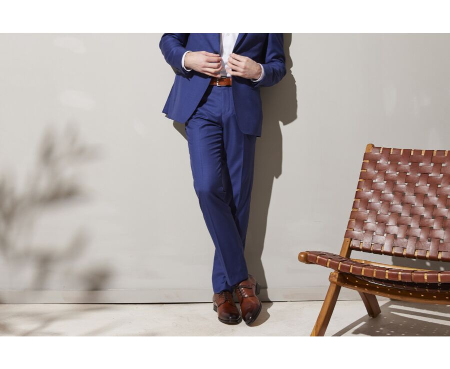 Men's Deep Blue Suit Trousers - LAZARE