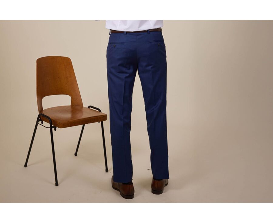 Men's Deep Blue Suit Trousers - LAZARE