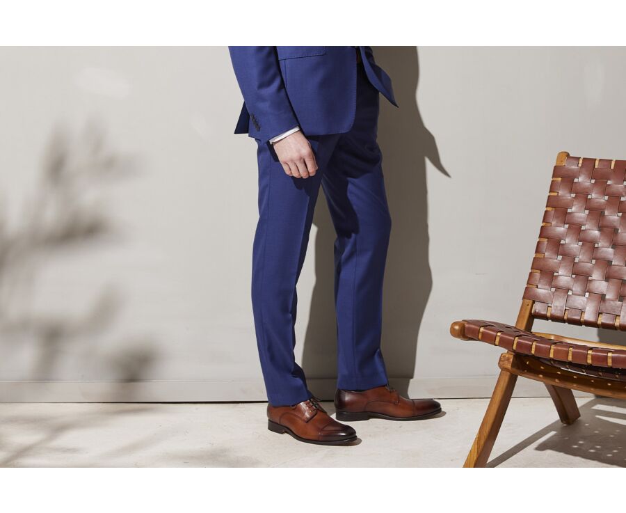 Men's Deep Blue Suit Trousers - LAZARE