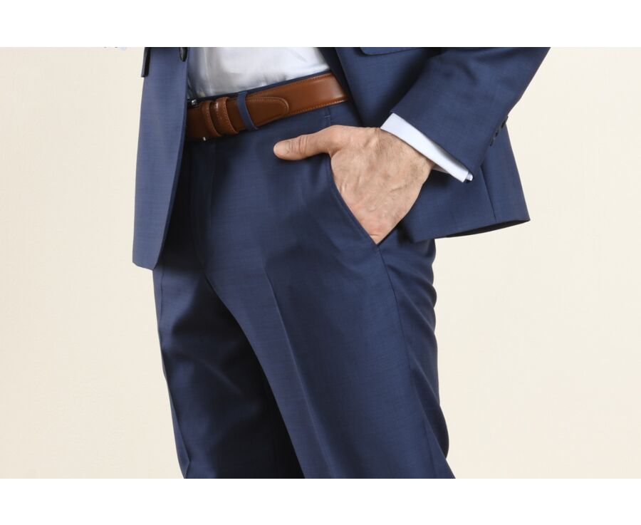 Men's Deep Blue Suit Trousers - LAZARE