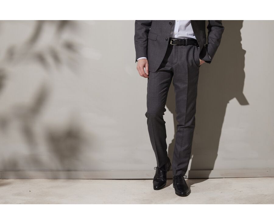 Men's Middle grey Suit Trousers - LAZARE