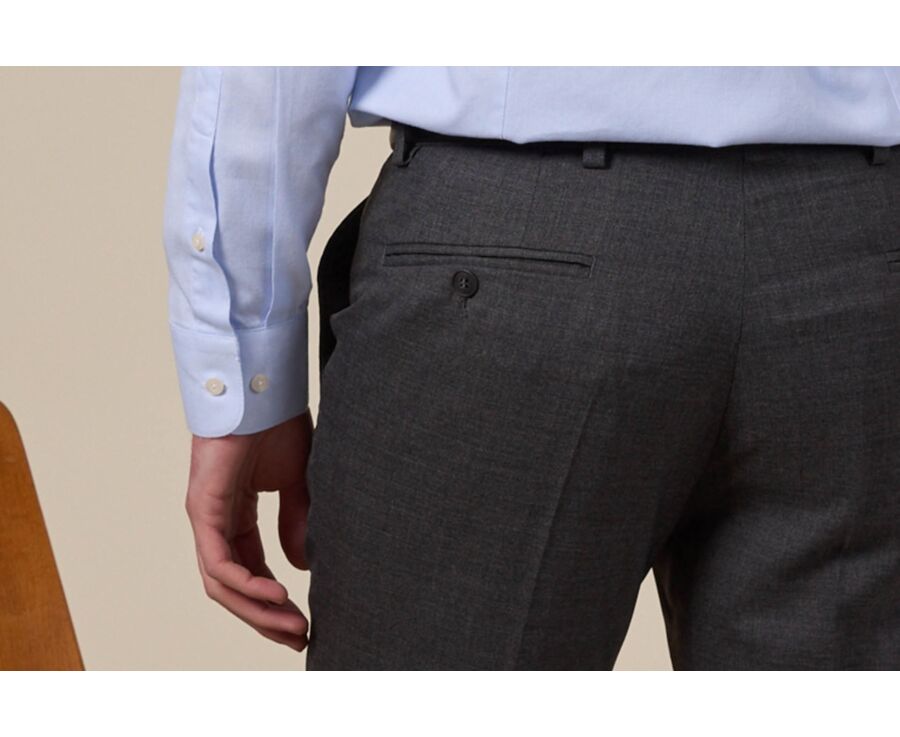 Men's Middle grey Suit Trousers - LAZARE