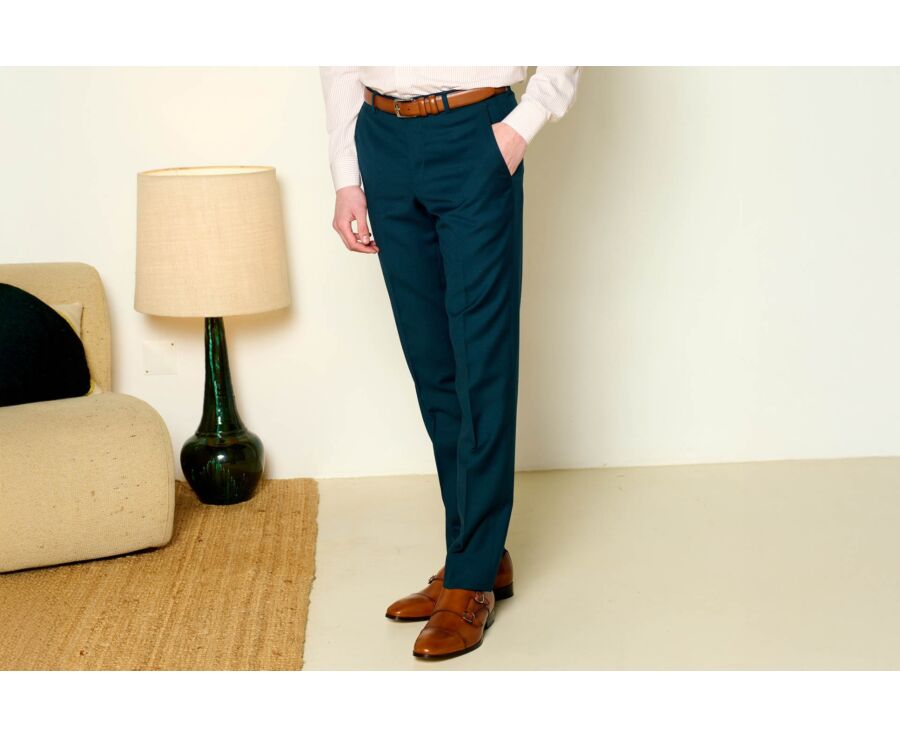 Men's Bottle green Suit Trousers - LAZARE