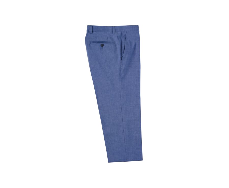 Light Blue Melange II - Suit Trousers - LAZARE
