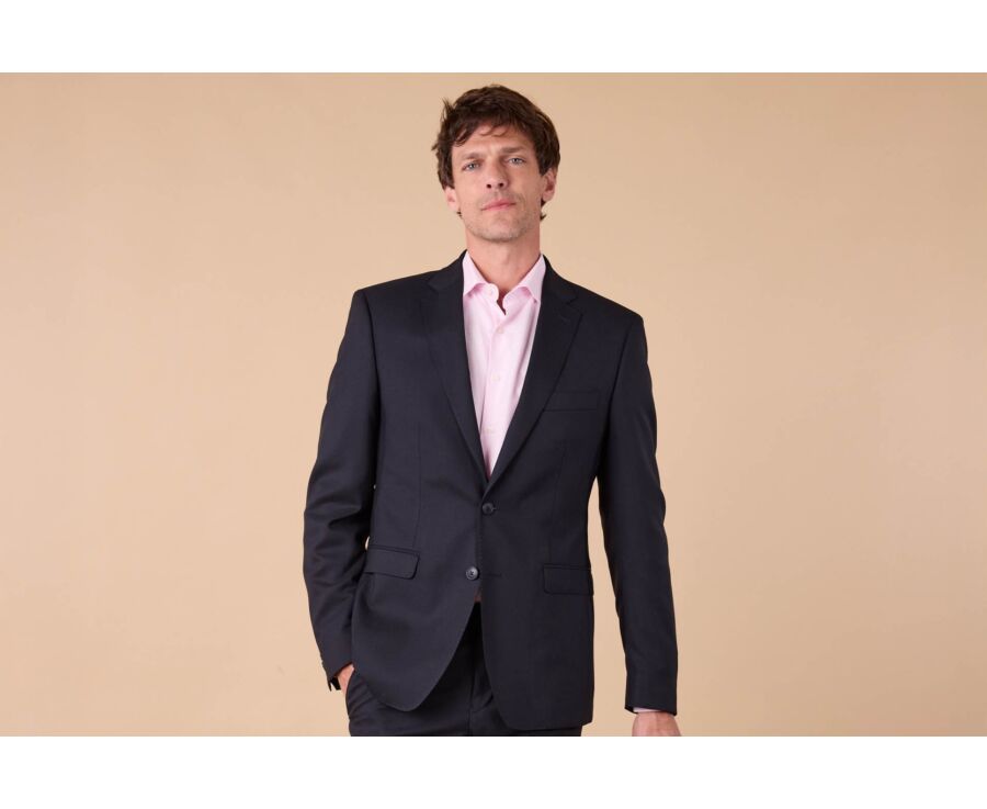 Men's Navy Suit Jacket - LAZARE