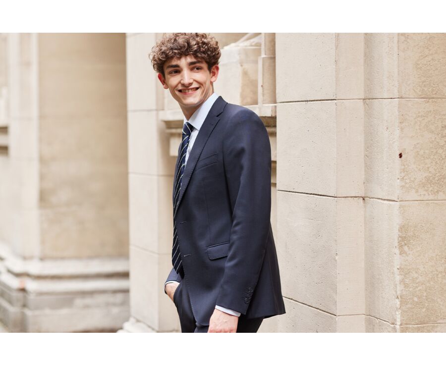 Men's Navy Suit Jacket - LAZARE