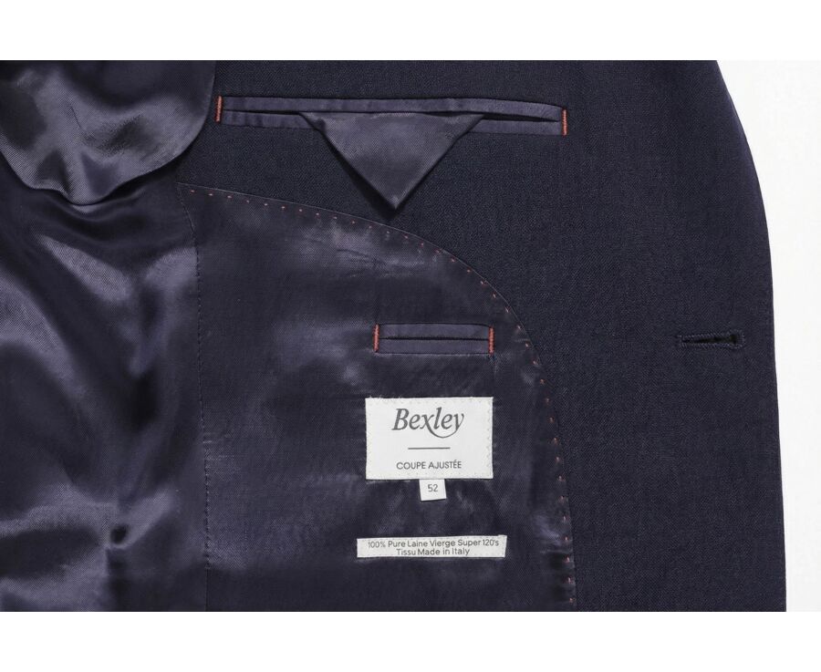 Men's Navy Suit Jacket - LAZARE