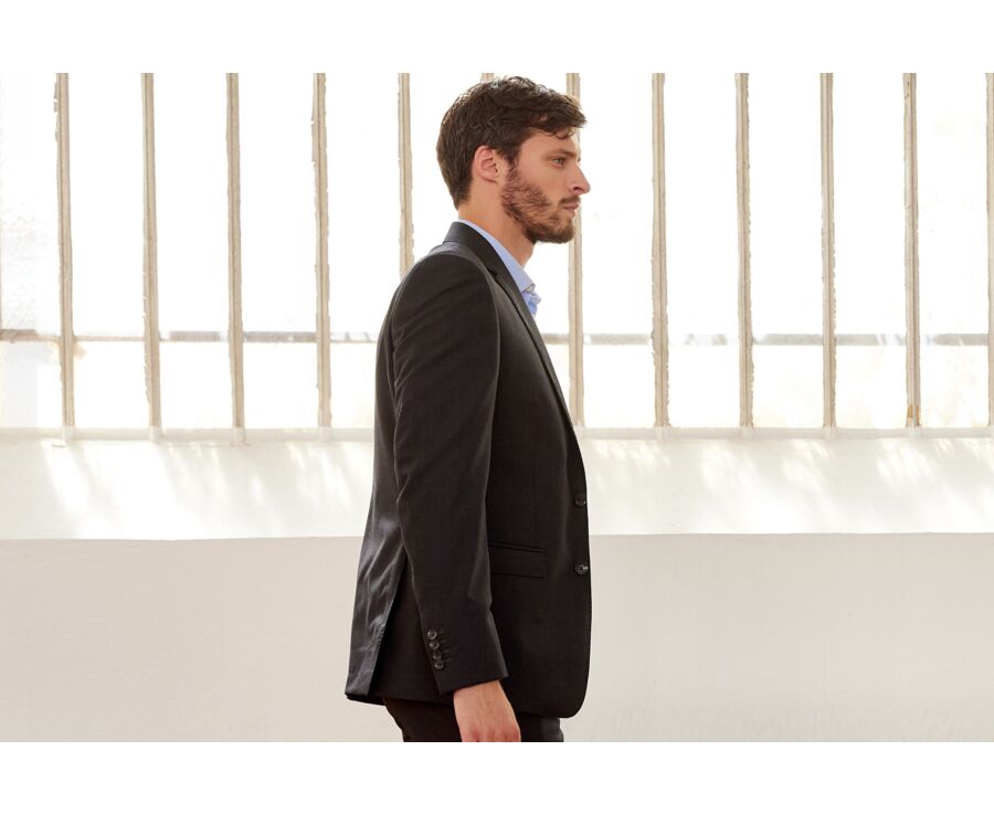 Men's Suit Jacket Anthracite Grey - LAZARE