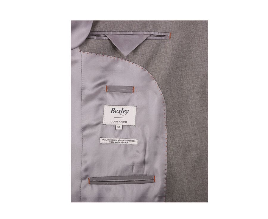 Men's Taupe melange Suit Jacket - LAZARE