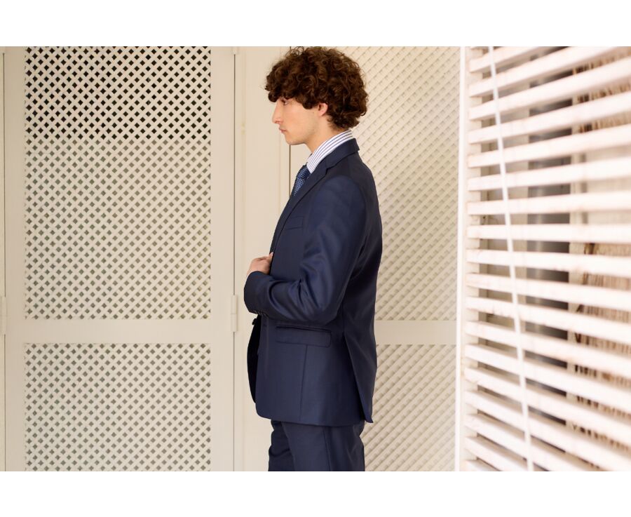 Men's Prussian Blue Suit Jacket - LAZARE